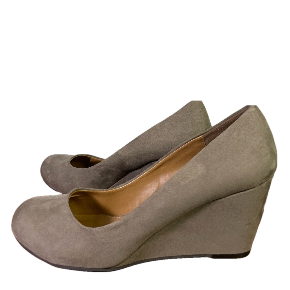 CL By Chinese Laundry Tan Suede Wedge Boot Size 8.5